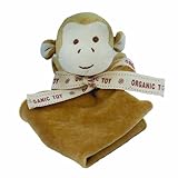 Miyim Simply Organic Lovie Blankie, Monkey, 0-3 Months