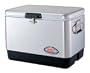 Coleman 54-Quart Steel-Belted Cooler, Stainless-Steel Finish