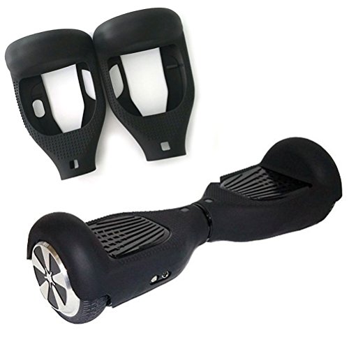 Aeneontrue Silicone Cover Case Scratch Protector for 6.5 Inch 2 Wheels Self Balancing Scooter Board to Prevent Damage Black