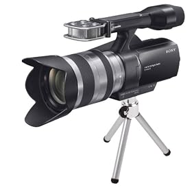 DURAGADGET Mini Aluminium Tripod For Sony NEX-VG10E, HDR-XR550 Camcorder With Adjustable Feet