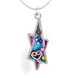 Heart and Star of David Necklace