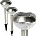 Pulp Top Stainless Steel Solar Lights Set of 2