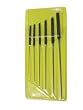 SET OF 6 CUTTING BROACHES WITH PLASTIC HANDLES STUBS 43-72