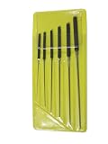 SET OF 6 CUTTING BROACHES WITH PLASTIC HANDLES STUBS 43-72