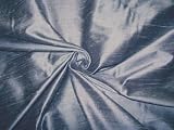 Solid Silk Dupioni - Blue Slate