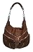 Kayne Silver Zipper Chain Strap Hobo Shoulder Bag in Tan