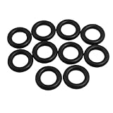 uxcell オイルシールOリング　ニトリルゴム　ブラック　直径　24mm　厚さ　 5mm　10個入り