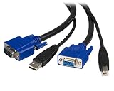 StarTech.com 2- Inch-1 Universal USB KVM Cable (SVUSB2N1_10)