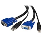 StarTech 6-Feet 2-in-1 USB KVM Cable (SVUSB2N1_6)