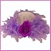 Lavender Child's Tea Party Hat with Feathers