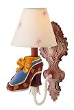 Trans Globe KDL-218 Kids Korner - One Light Sconce - Shoe and Shade, Multi-Colored Finish