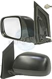 2004, 2005, 2006, 2007, 2008 Toyota Sienna LE Driver Side Mirror Head Assembly - Power Heated Outer Foldaway Black W/O Auto Dimmer Glass-Convex