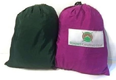 5 Stars - Top Rated - World's Lightest Hammock - Summit Camping Gear "Lightest Camping Hammock on the Planet" Lightweight Parachute Nest Hammock - Travel Pouch/Gear Bag/Stuff Sack Attached