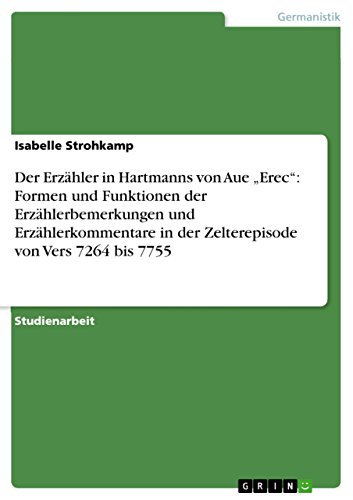 Der Erzähler in Hartmanns von Aue 