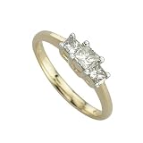 14K Yellow Gold Three-Diamond Ring