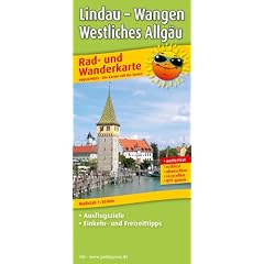 Rad- und Wanderkarte Lindau - Wangen, Westliches Allg�u: mit Ausflugszielen, Einkehr- & Freizeittipps, wetterfest, reissfest, abwischbar, GPS-genau. 1:50000