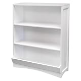 RiverRidge Kids Bookcase with Veggie Bin, 2 Shelves, White
