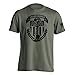 Men's Graphic Short Sleeve T-Shirt - Fallen Heroes Veteran Shirts for Men, Military Green, X-Large