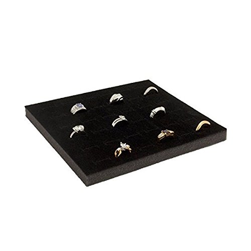 Jewelry Display Case Box 36 Ring Velvet Insert New eBay