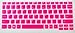 Folox® Colored High Quality Keyboard Skin Cover for Lenovo Ideapad S206, Yoga 11 Ultrabook, YOGA 11S, IdeaTab K3011W, S210T Touchbook, K2450,FLEX 10,FLEX A10,YOGA2 11,11 inch YOGA3 11,MIIX 700 (Hot Pink)
