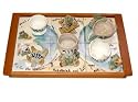 ArtisanStreet's Judaica Green Puzzle Seder Plate With Hebrew Inscriptions. Award Winning Functional Judaica For Passover. Hand Built Stoneware. Limited Edition.