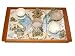 ArtisanStreet's Judaica Green Puzzle Seder Plate With Hebrew Inscriptions. Award Winning Functional Judaica For Passover. Hand Built Stoneware. Limited Edition.