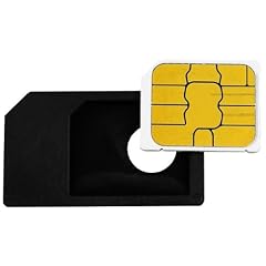 mumbi Micro SIM Adapter f�r iPhone 4 und iPad / Microsim Adapter zur Verwendung als normale SIM-Karte mit Zuschnittfolie und Halterung