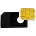 mumbi Micro SIM Adapter f�r iPhone 4 und iPad / Microsim Adapter zur Verwendung als normale SIM-Karte mit Zuschnittfolie und Halterung