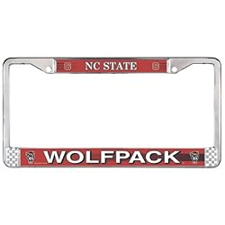 North Carolina State Wolf Pack NCAA Chrome License Plate Frame by Wincraft
