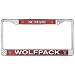 North Carolina State Wolf Pack NCAA Chrome License Plate Frame by Wincraft