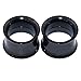 D&M Jewelry 4 Pairs Stainless Steel Screw Expander Flesh Tunnels Body Piercing Gauges 8g-1