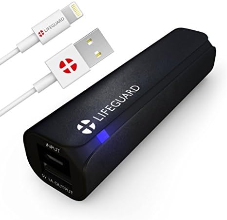 pluslifeguard MINI 1 Portable Cell Phone Charger - Black