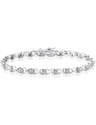 10K White Gold 1/4 (.25) ct KL Diamond Tennis Bracelet