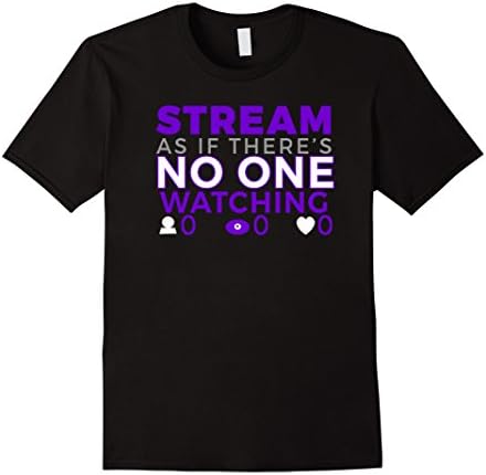Men's Stream As If There's No One Watching (Black) T-Shirt XL Black