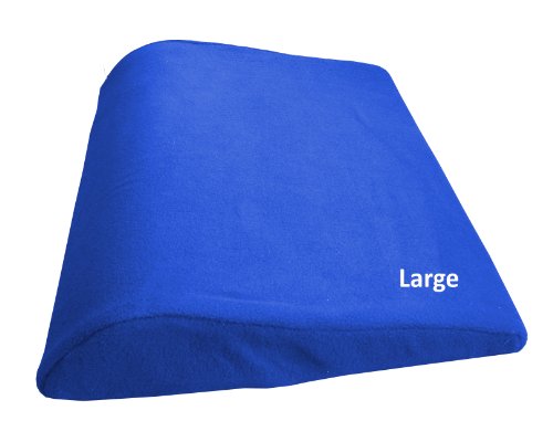 Contoured Covered Low Back Support Large, Firm Density (Blue)