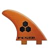 FCS AM-2 Performance Core Surfboard Tri Fin Set - Orange /Black