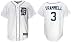 Trammell #3 Detroit Tigers Majestic Replica Home Jersey - Small