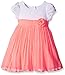 Youngland Girls' Crochet Lace to Pleated Chiffon Special Occasion Dress