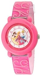 Disney Kids' PN1005 Princess Time Teacher Pink Strap Watch