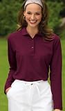 Port Authority ladies silk touch long sleeve sport shirt(L500LS)