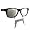 Black Frame Mirror Lens Iced Out Mustache