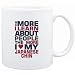 Mug White " THE MORE I LEARN ABOUT PEOPLE THE MORE I LOVE MY Japanese Chin " Dogs