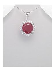 CZ Pendant Necklace In 92.5 Sterling Silver