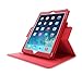 iPad Air Case, Apple iPad Air 1 Case, rooCASE Dual View Rotation Leather PU Slim Fit Lightweight Folio Stand Smart Cover Auto Sleep/Wake - Red