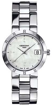 Certina - Reloj Analógico de Cuarzo para Mujer, correa de Acero inoxidable color Plateado Certina - Reloj Analógico de Cuarzo para Mujer, correa de Acero inoxidable color Plateado