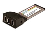 DIGITUS Express Card 1xUSB2.0 2xFireWire Port Formfaktor 34 VIA6315 Chipsatz 1xUSB2  2xIEEE 6-pin Anschluesse