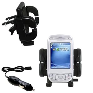 i-Mate K-Jam Auto Vent Holder with Car Charger - Uses Gomadic TipExchange by 