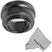 Nikon to Micro 4/3 Four Thirds System Camera Mount Adapter for OLYMPUS PEN E-P1 E-P2 PANASONIC Lumix DMC-GF1 GH1 G1 + MagicFiber Microfiber Lens Cleaning Cloth