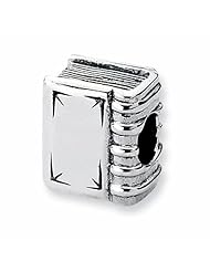 Sterling Silver Reflections Book Bead QRS1825