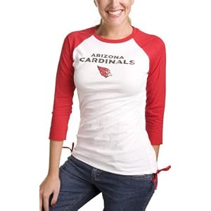 Buy Arizona Cardinals Ladies 3 4 Sleeve Raglan Top - by Alyssa Milano by NFL